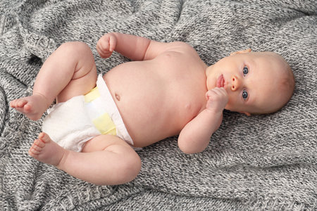 Newborn, little sweet baby. Portrait of a childの写真素材