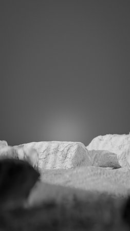 A closeup shot of a pile of clay with a blurred backgroundの写真素材