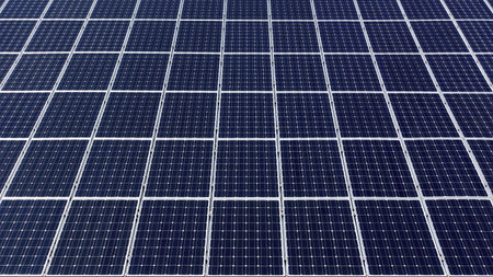 Blue solar cells with white border