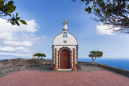 La Gomera - Church Ermita San Isidor on the Calvary near Alajeroの写真素材