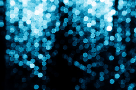 Natural blue blur abstract bokeh background with selective focus