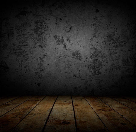 room interior vintage with dark wall backgroundの写真素材
