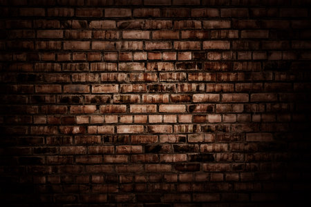 Old grunge brick wall backgroundの写真素材