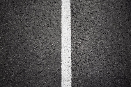 Asphalt texture background with white lineの写真素材