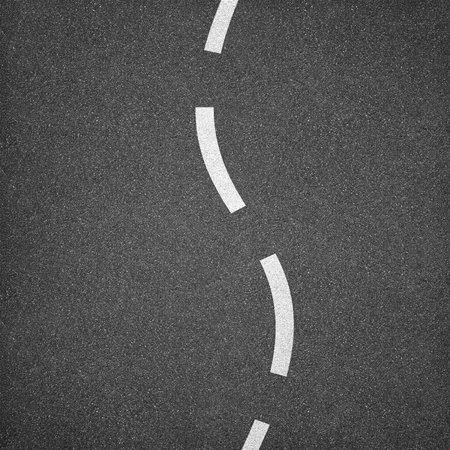 Asphalt texture background with white lineの写真素材