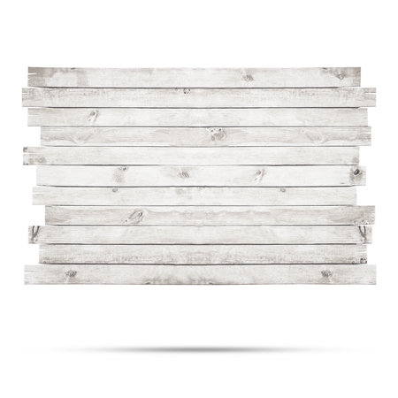 Wooden label isolated over white backgroundの写真素材