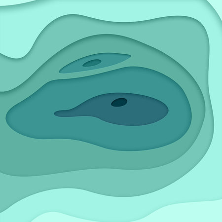 Layered paper background. Abstract illustrationの写真素材
