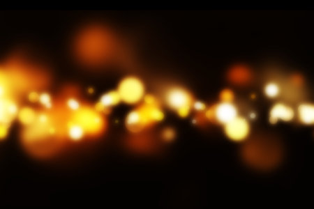 Golden bokeh background. Christmas greeting card designの写真素材