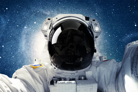 Astronaut in outer space.の写真素材