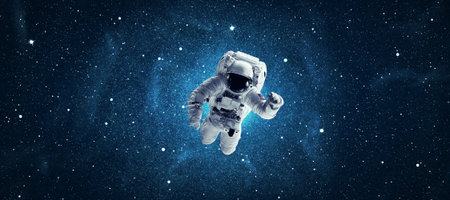 Astronaut in outer space.の写真素材