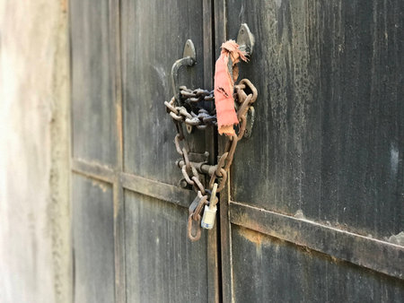 Locked Door in Middle East