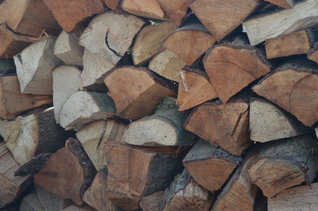 Woodblock For The Fireplaceの写真素材
