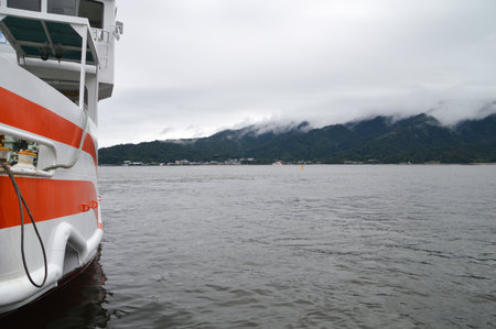 Ferry To Miyajima Island Japanの写真素材
