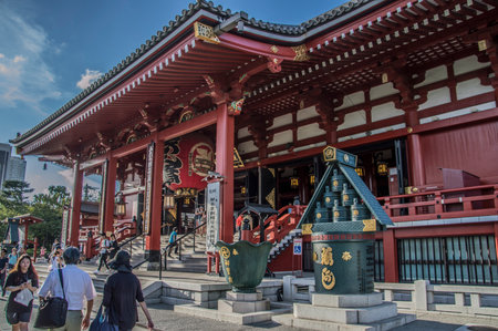 Around The Sensoji Complex At Tokyo Japan 2016のeditorial素材