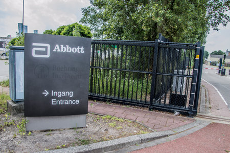 Billboard From The Abbott Company At Weesp The Netherlands 2018のeditorial素材