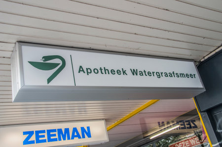 Billboar From The Drugstore At The Watergraafsmeer Amsterdam The Netherlands 2018のeditorial素材