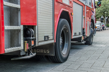 Bottom Of A Truck Of The Fire Department Of Amsterdam The Netherlands 2018のeditorial素材