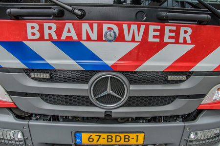 Bumper Of A Truck Of The Fire Department Of Amsterdam The Netherlands 2018