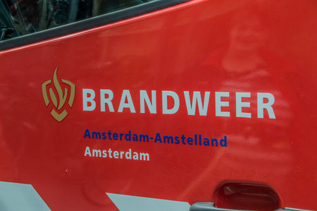 Logo From The Fire Department At Amsterdam The Netherlands 2018