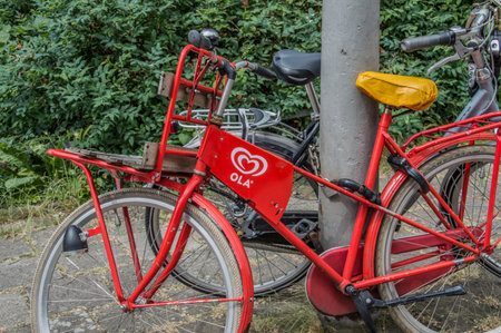 Ola Ice Bicycle At Amsterdam The Netherlands 2018のeditorial素材