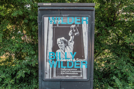 Centercom Billboard From The Billy Wilder Exhibition At The Eye Museum At Amsterdam The Netherlands 2018のeditorial素材