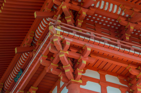 Detail Of The Kiyomizudera Temple At Kyoto Japan 2015
