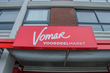 Billboard From Vomar Supermarket At Amsterdam The Netherlands 2018のeditorial素材