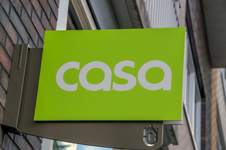 Billboard Of The CASA Shop Amsterdam Oostpoort The Netherlands 2018のeditorial素材