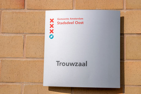 Billboard Wedding Room Of The City Of Amsterdam East The Netherlands 2019