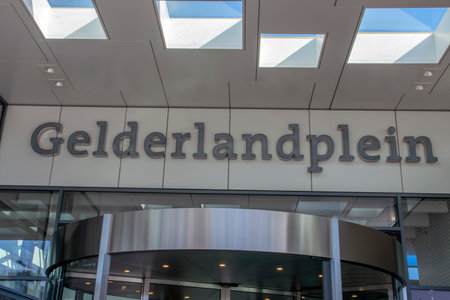 Billboard Gelderlandplein Square Shopping Mall At Amsterdam The Netherlands 2019のeditorial素材