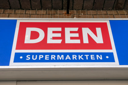 Billboard Deen Supermarket At Amsterdam The Netherlands 2019のeditorial素材