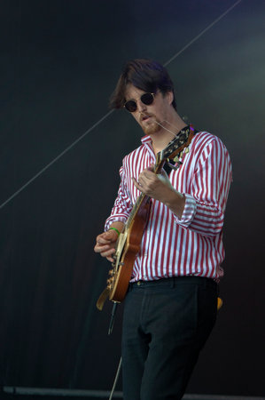 Guitar Player From The Beryl Anne Band At The Public Festival The Uitmarkt At Amsterdam The...