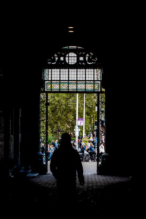 Passage Museumstraat Street Under The Rijksmuseum At Amsterdam The Netherlands 2019