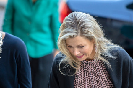 Queen Maxima At The KIT Building Amsterdam The Netherlands 2019のeditorial素材