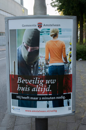 Billboard Police At Amstelveen The Netherlands 2019のeditorial素材