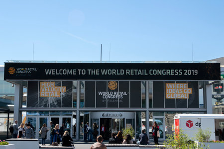 Entrance At The World Retail Congress At The Rai Complex Amsterdam The Netherlands 2019