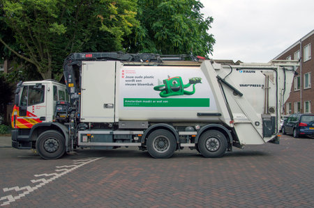 City Cleaning Truck At Amsterdam The Netherlands 2018