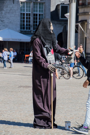 Living Statue Of Death At Amsterdam The Netherlands 2018