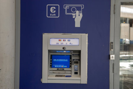 ATM At The GWK Shop At The Bijlmer Amsterdam South east Amsterdam the Netherlands 2020のeditorial素材