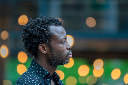 Close Up Of Faustin Linyekula At The Rehearsals Of The Not Another Diva Show At The Holland Festival Amsterdam The Netherlands 2019のeditorial素材