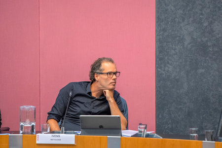 City Counsilor Member Laurens Ivens At The Raadszaal City Hall Amsterdam The Netherlands 2019 Open For The Publicのeditorial素材