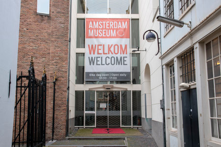 Closed Museum Of Amsterdam Due To The Coronavirus Outbreak At Amsterdam The Netherlands 2020のeditorial素材