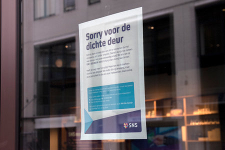 SNS Bank Closed Due To The Coronavirus Outbreak At Amsterdam The Netherlands 2020