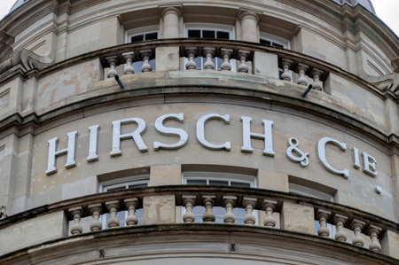 Detail Of The Hirsch & Cie Building At Amsterdam The Netherlands 2019