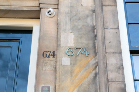 Door At The Keizersgracht 674 Amsterdam The Netherlands 2019のeditorial素材