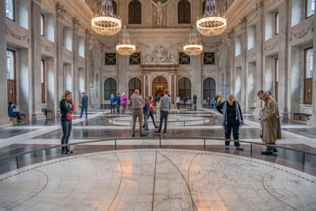 The Main Hall Inside The Palace On The Dam At Amsterdam The Netherlands 2019のeditorial素材