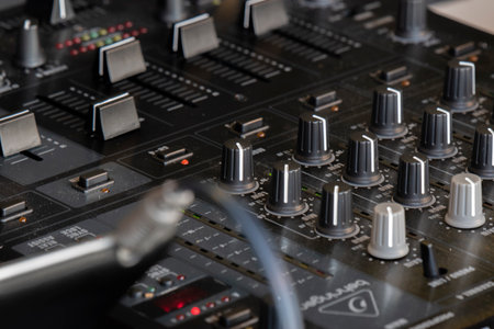 Close Up Pro Mixer DJX750 At Amsterdam The Netherlands 2019のeditorial素材
