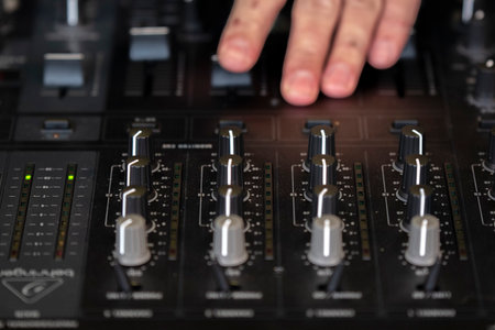 Close Up Pro Mixer DJX750 At Amsterdam The Netherlands 2019のeditorial素材