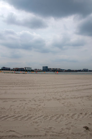 Empty Beach At IJburg Amsterdam The Netherlands 2019のeditorial素材