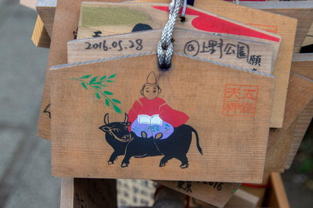 Ema Wooden Wishing Boards At Around The Sensoji Temple At Tokyo Japan 2016のeditorial素材